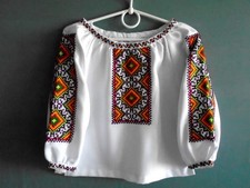 Ukrainian Hand Embroidered Woman's Blouse, for Girl of age 1- 1.5 years, Ukraine