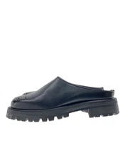 Hender Scheme Black Leather Commando Mule Vibram Sole