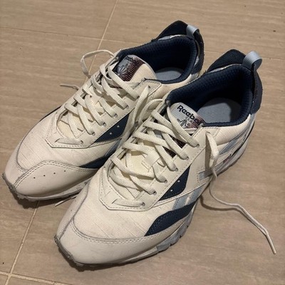 Reebok LX2200 Laufschuhe Herren 9,5 US Weiß/Navy Top Zustand