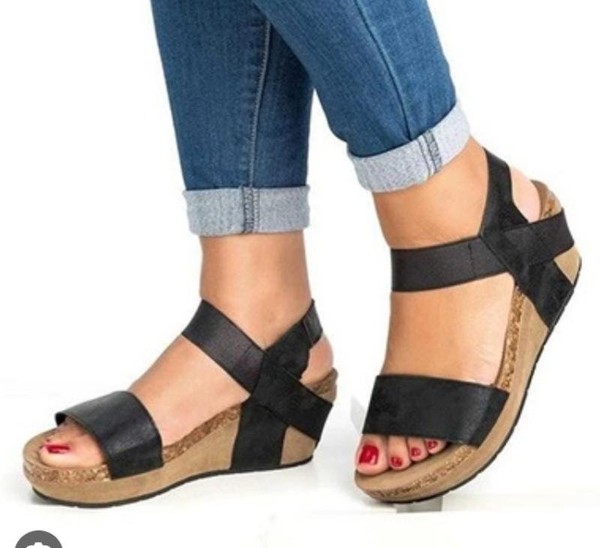 Women White Mountain Sandals Black Nubuck 40