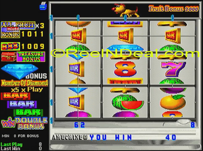 Amcoe Fruit Bonus & New Cherry 2000 2-Games-In-1 Cherry Master 8