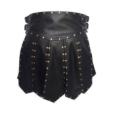Medieval Waist Belt for Men Warrior Belt PU Armor Roman Gladiator War Skirt