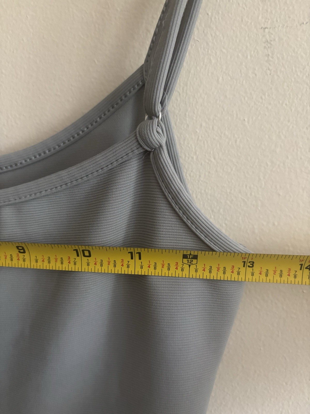 White Fox Gray Ribbed Active Romper Playsuit Wome… - image 5