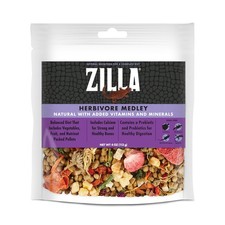 Zilla Pet Reptile Herbivore Food Medley Diet, 4 oz 4 Ounce Pack of 1