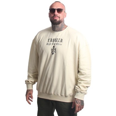 Neuer Yakuza Herren 3RD Oversized Pullover - Bone White