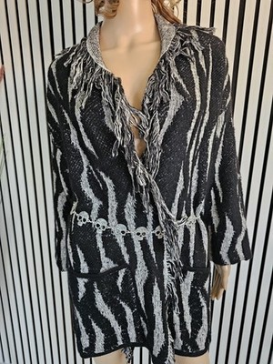 Fashionstyle Designer  Fransen Strickjacke Gr. S von Liu Jo, Neu mit Etikett