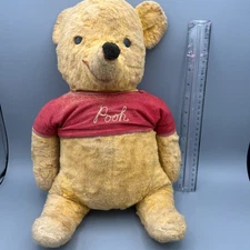 Vintage Winnie The Pooh 11” Plush Gund J Swedlin Walt Disney Cotton Filled 1960s
