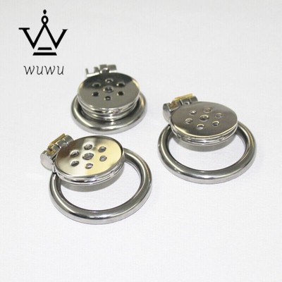 Lockable Flat Chastity Device Small Chastity Cage Metal Tube Stainless Steel