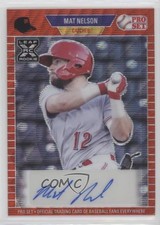 2021 Leaf Pro Set Metal 1989 Pro Set Auto Red Wave Mat Nelson #PA-MN1 Auto 0i21
