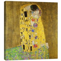 Leinwandbild Der Kuss - Gustav Klimt