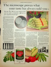 Original 1929 Vintage print AD: Del Monte Brand Quality Canned Fruits and Vegies