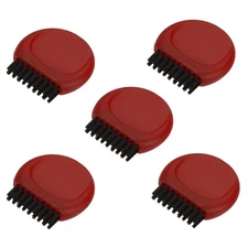 5pcs Mini Golf Club Brush Portable Pocket Dust Groove Cleaner Red