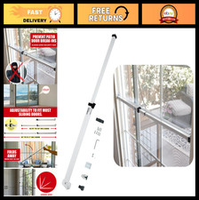 Sliding Door Security Bar - Child Proof Lock with Anti-Lift Feature - Adjustable