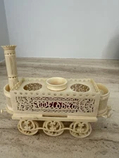 English Bone Fretwork Sewing Case “Stevenson’s Rocket” 