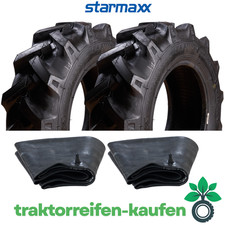 2x 6.5/80-12 6PR Starmaxx Reifen +2x Schlauch TR15, Traktorreifen, Schlepper, AS
