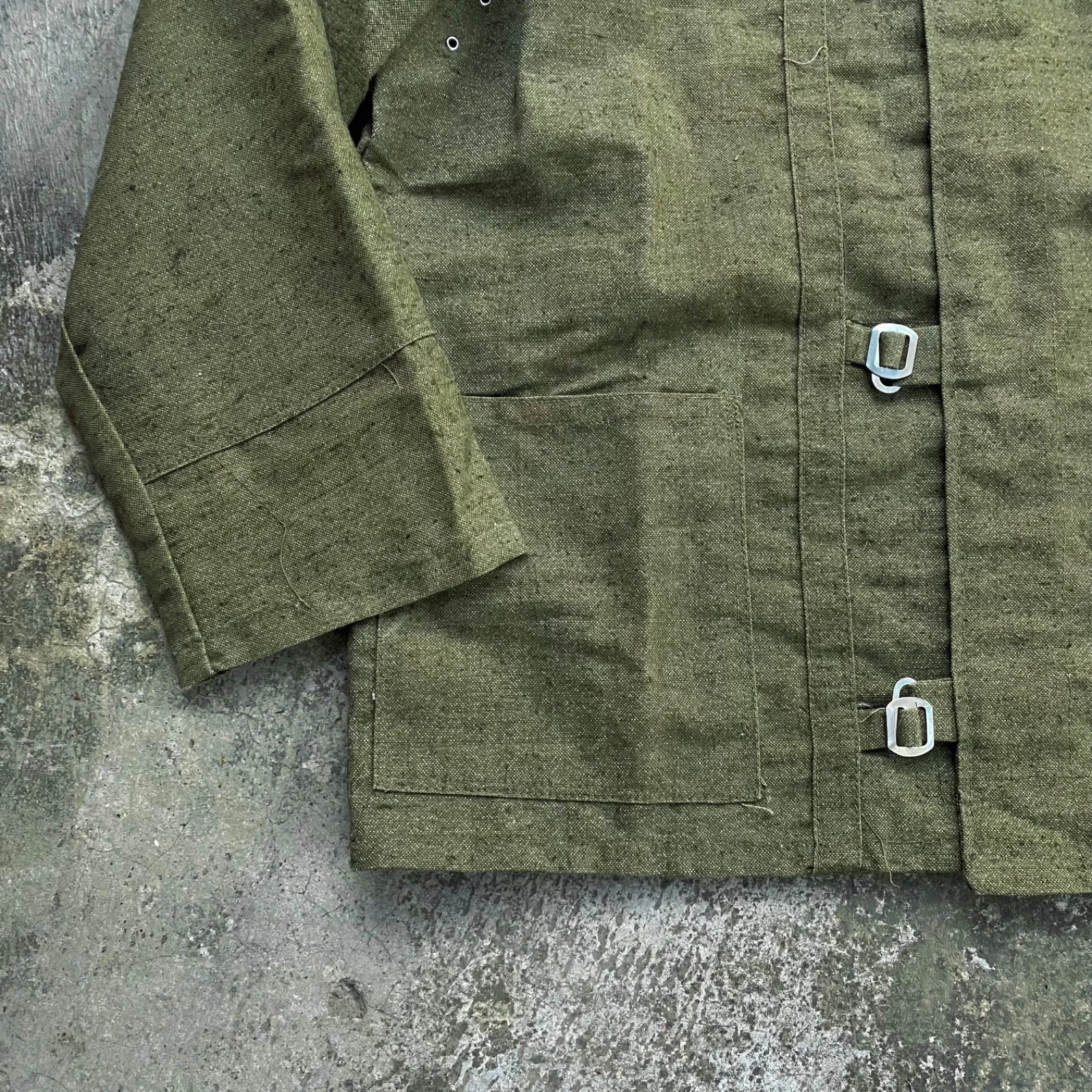 Vintage 60s 70s unworn ussr soviet welder miner brezent heavy work jacket - product detail image 3