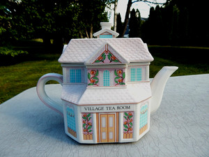 Village Teapot | eBay