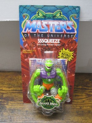 Sssqueeze Masters of the Universe MOTU Origins 2023 Figure Snake Men New Unpunch