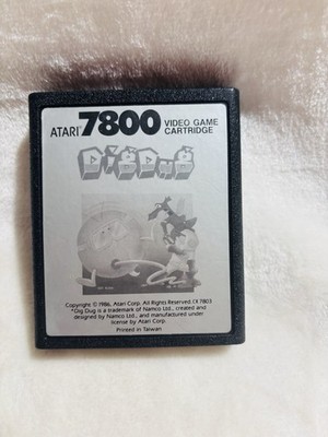 Dig Dug Atari 7800 ProSystem 1987 Video Game Cartridge Only Namco Ltd.
