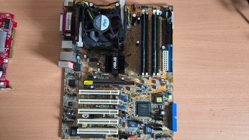 ASUS P4C800-E Deluxe mainboard + Intel Pentium 4 + 2GB RAM + Radeon 9250 VGA - Afbeelding 8 van 23