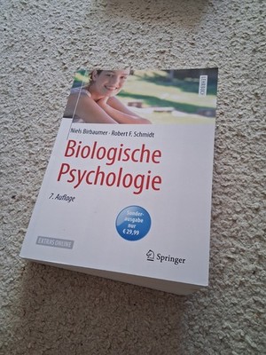 Springer-Lehrbuch Biologische Psychologie von Birbaumer (das dicke)
