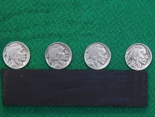 4 BUFFALO NICKLES: '26P, '28D, '30P, '34D FULL DATE (C70)
