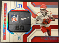 2024 NT Xavier Worthy ROOKIE 1/1 🔥 NFL Shield Nike Laundry Tag Chiefs RC SSP