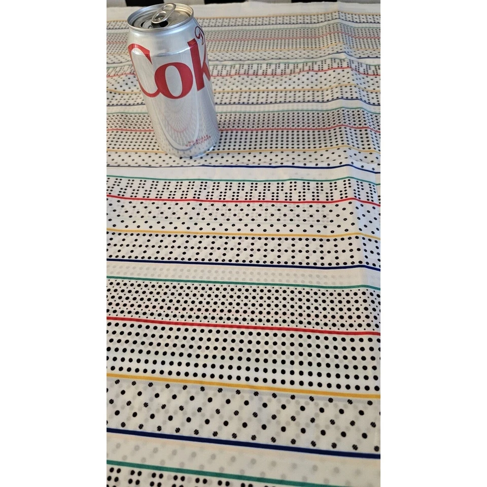 Estampado Hampton Print Works Vintage 64" W X 94 L-60-70 estampado forrado a lunares Foto 3 de 4