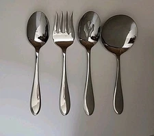 Yamazaki  Austen Harmony Stainless Steel Glossy Vietnman 4 Serving Pieces