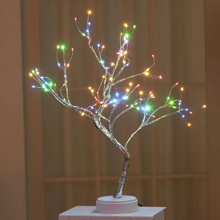 Bonsai LED Night Light Mini Trees Garland Lamp For Home Hotel Party Decors Fairy - Image 4 of 4