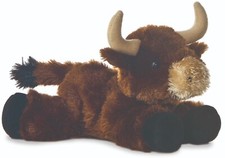 Aurora - Mini Flopsie - 8" Brown Toro Adorable Stuffed Animal