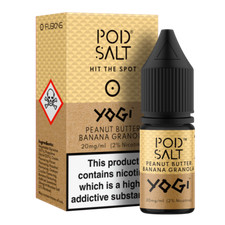 POD SALT PEANUT BUTTER, BANANA GRANOLA 10ML NIC SALT E-LIQUID