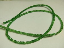 AAA TSAVORITE RONDELLE FACETED 3.5-4.75 MM BEADS LOOSE GEMSTONE 11" STRANDS