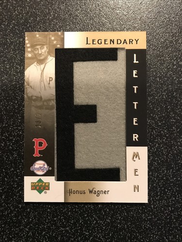 HONUS WAGNER 2003 UD Legendary Letterman E PATCH SN# 23/25 CARD# LL-12 PIRATES