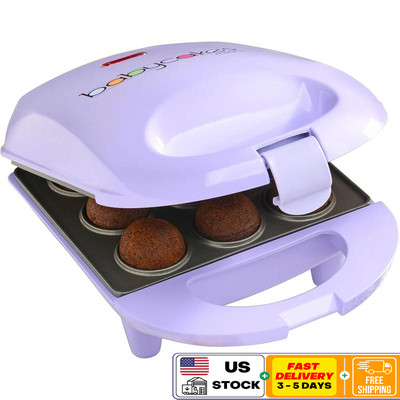 Mini Cake Pop Maker Non-Stick Kitchen Appliance W/ Recipes Makes 9 Cake Pops New