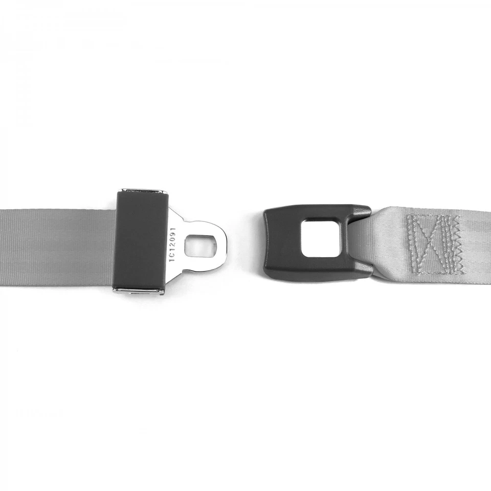Стандартный комплект ремней безопасности Early Cars 1900 - 1927 2pt серый/серый ковшеобразный - 2 ремня - Изображение 3 из 4