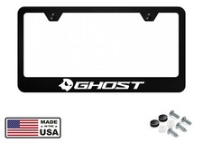 Reflective Ghost Stainless Steel License Plate Frame Holder Street Racing