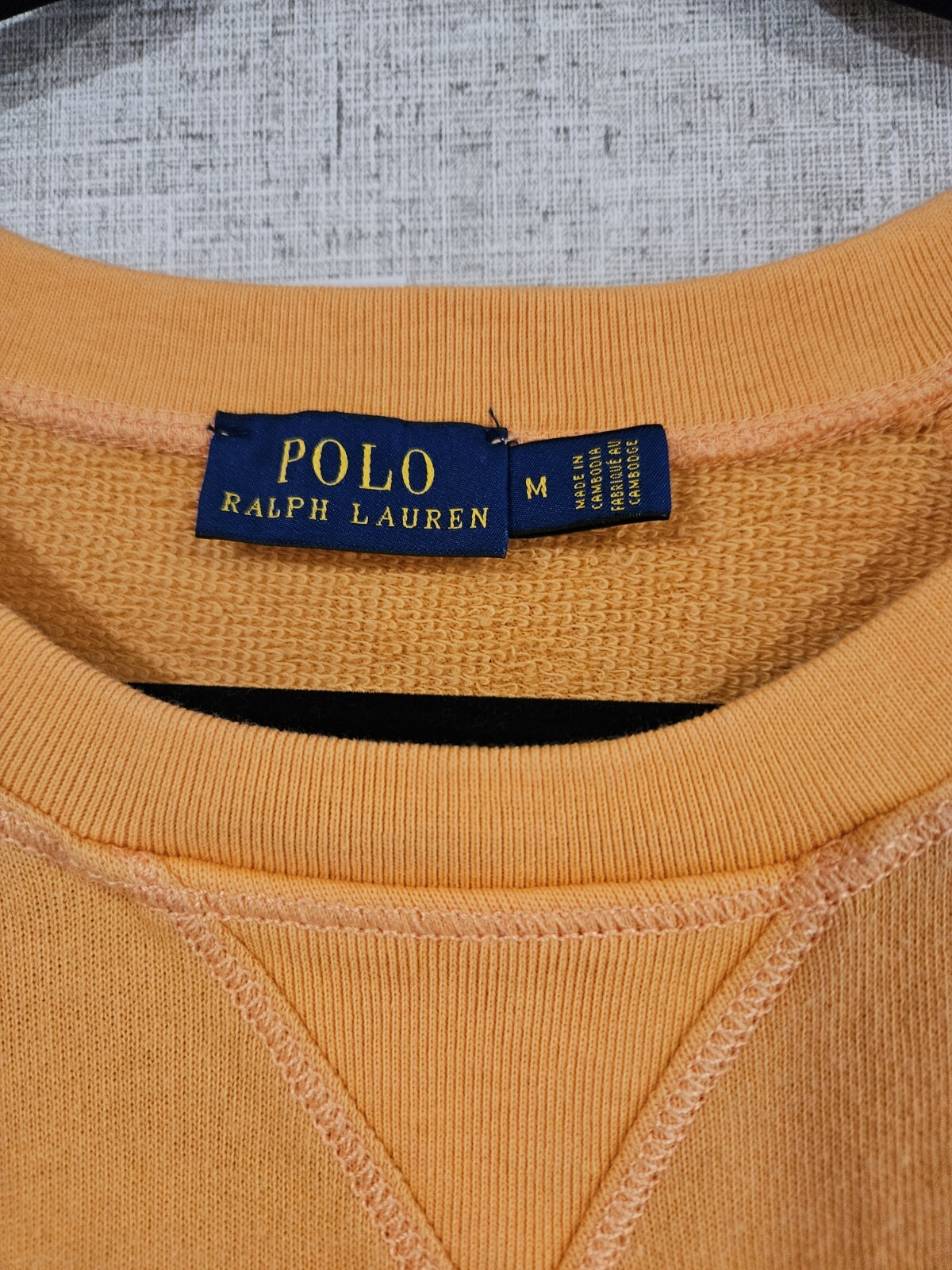 Polo Ralph Lauren Solid Orange Pullover Crew Neck… - image 4