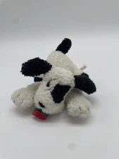 Russ Berrie Baby Scamper Plush Dog Stuffed Animal 7" Red Rose