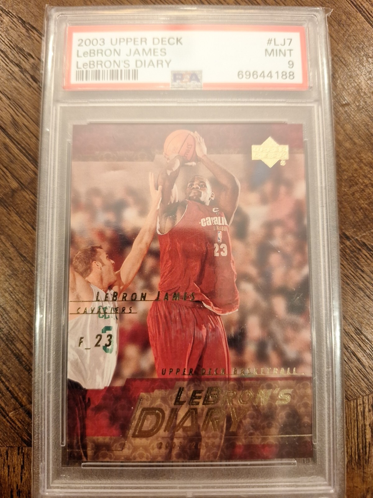 2003-04 Upper Deck LeBron's Diary #LJ7 LeBron James Rookie RC PSA 9 GOAT