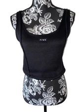 Five The Label Wide Strap Crop Top Tank Top Sexy Lounge Casual Everyday