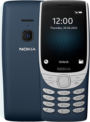 Nokia 8210 Dual SIM Mobile Phone Buttons Mobile Phone with Camera Blue LIKE NEW