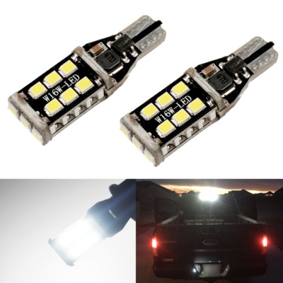 Total 1600LM High Power White 921 912 W16W T15 Cargo Light Bulbs
