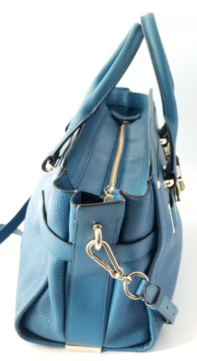 Coach Swagger Cobalt Blue Crossbody w/Turnlock Detail & Zip Top