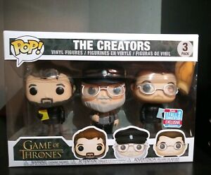 Funko Pop Game Of Thrones The Creators 3 Pack Nycc 18 Shared Exclusive Ebay