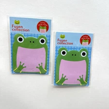 2 Cute Frog Mini Sticky Note Pads School Lunch Notes
