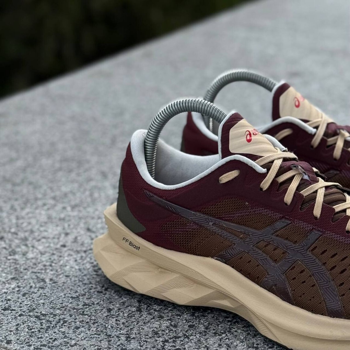Rare ASICS x AFFIX Novablast Sneakers US 7 EU 40 Burgundy Brown FF