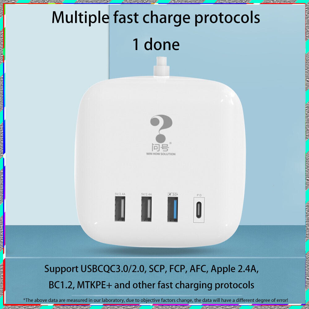 Fast 5V/3.2A multi-port USB charging hub for travel