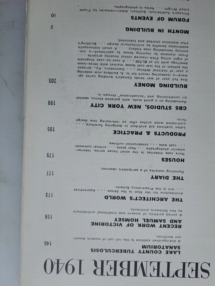 The Architectural Forum Magazine September 1940 Issue NYC CBS Studios - Image 2 of 4