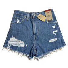 Levi's High-Waisted Mom Shorts Size 25 Medium Wash